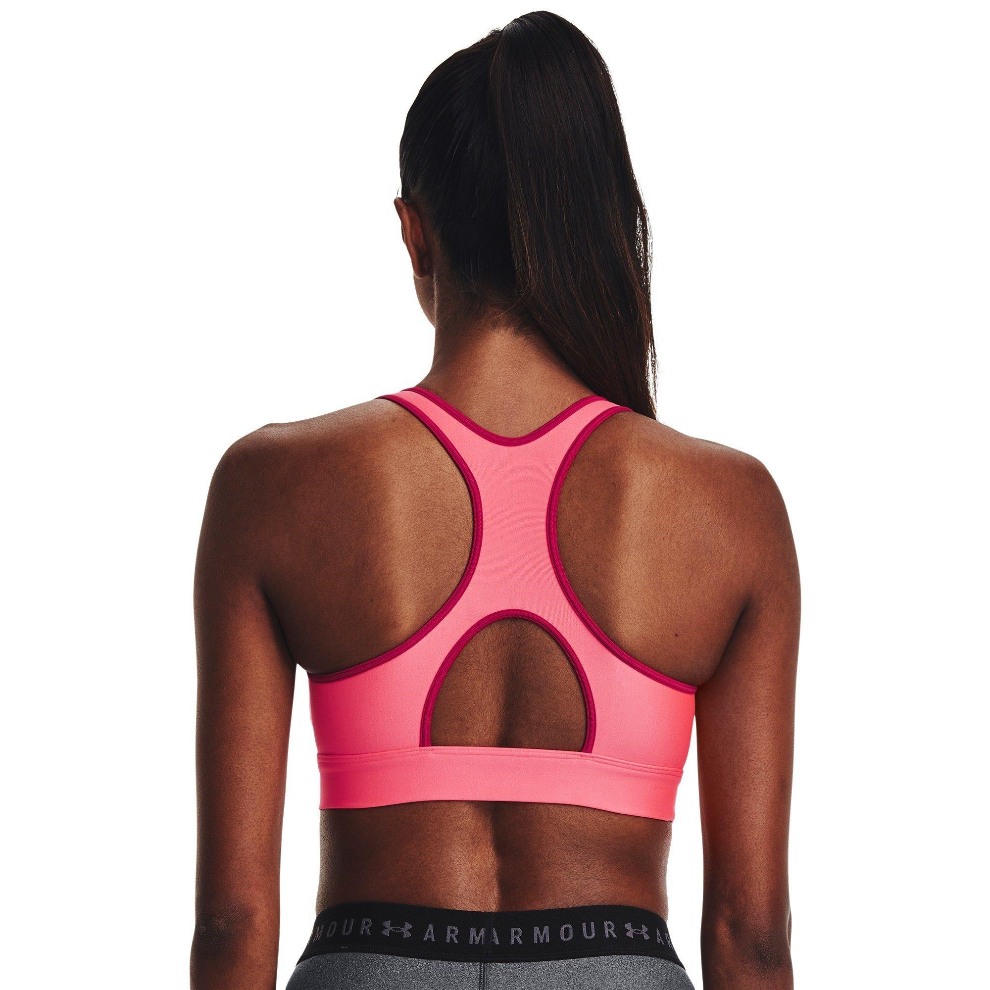Under Armour UA HeatGear Armour Mid Padless Sports Bra Womens