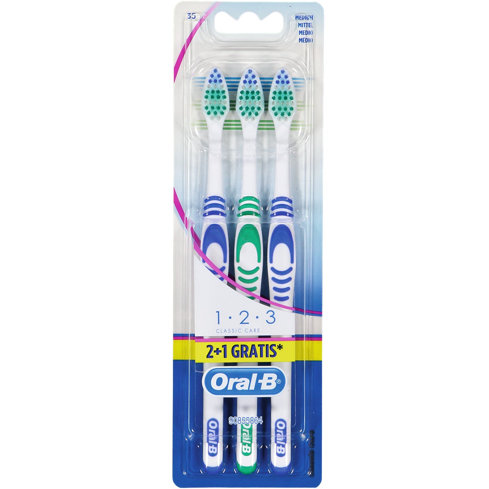 Oral B Zahnbürste Classic Care Medium 3er-Pack