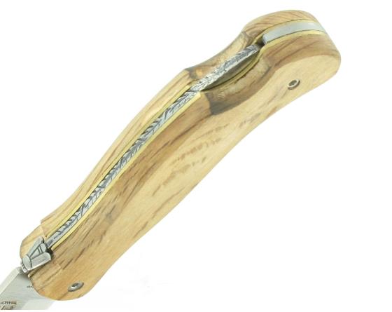 Laguiole Cube Grande Nature 12 cm - Manche Chêne Couteau de Poche par l'Arbalète