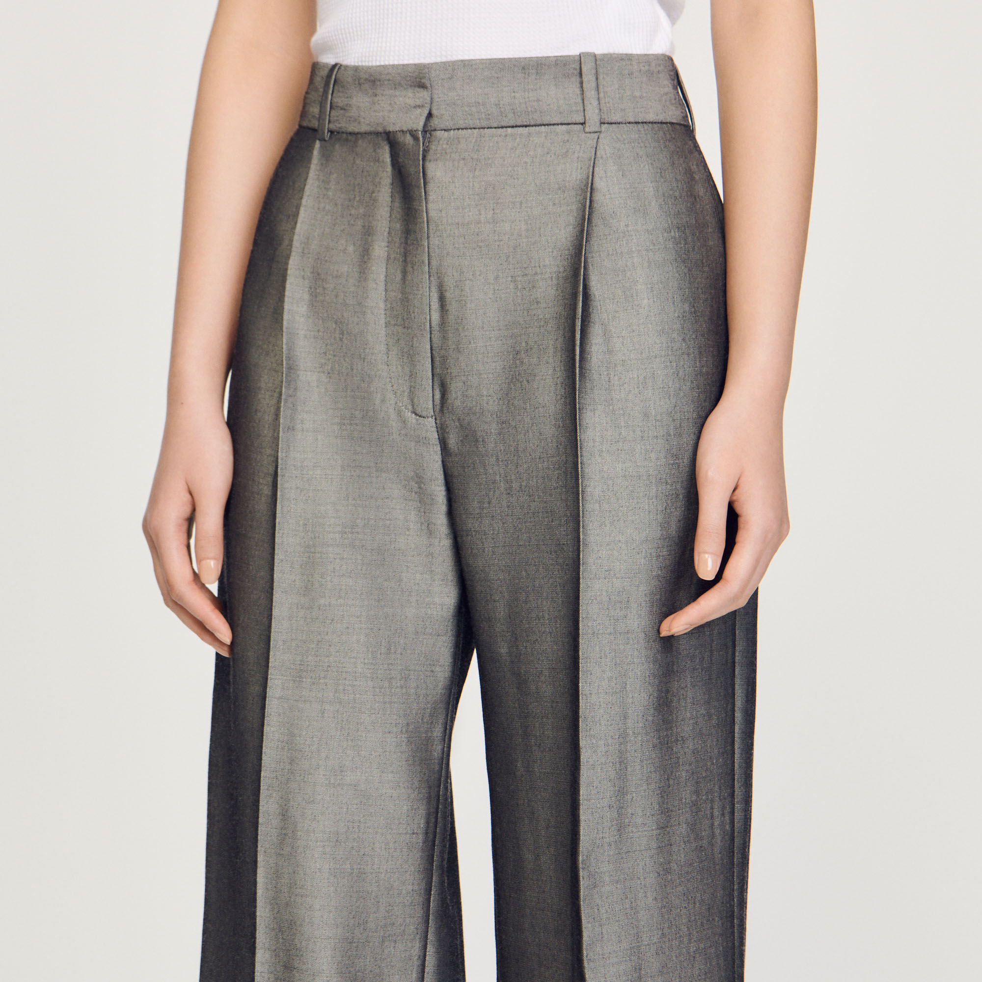 Pantalon jambe large