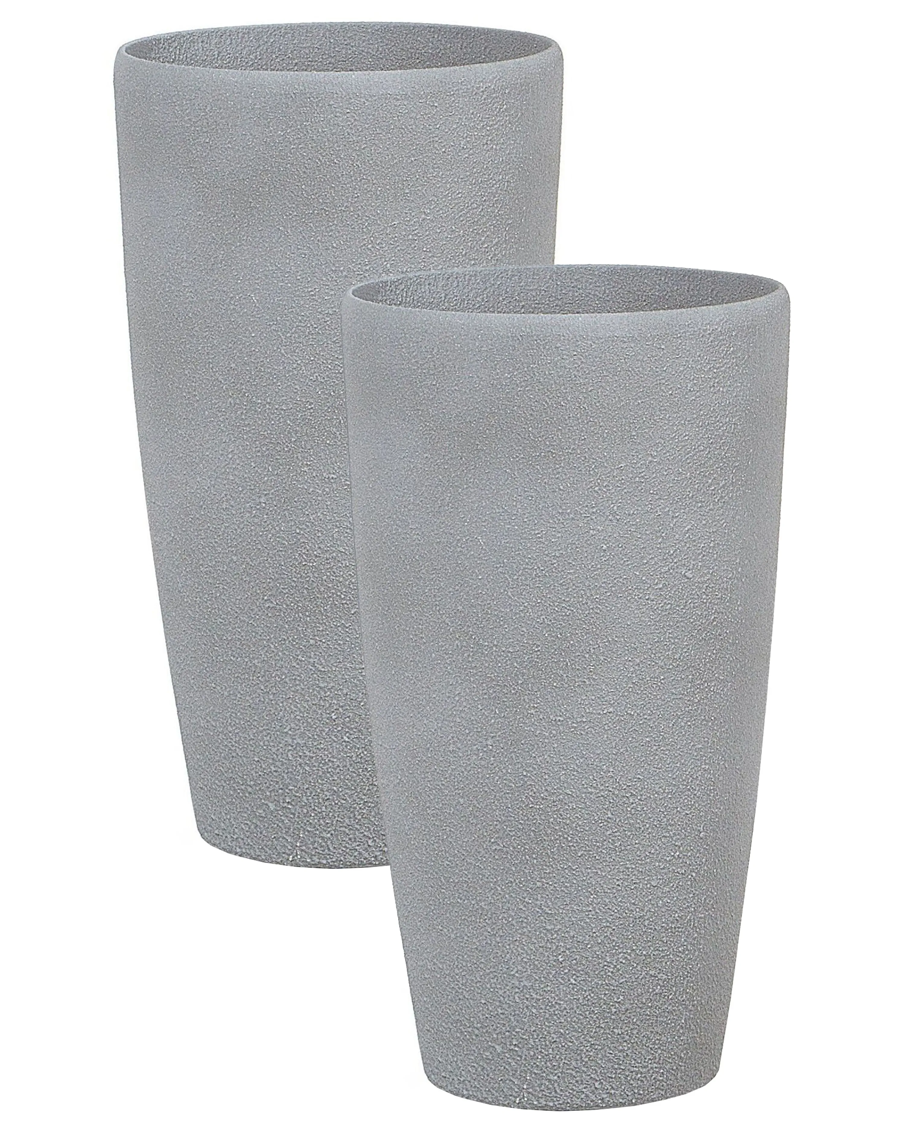 Set van 2 bloempotten ABDERA 31 cm Grijs