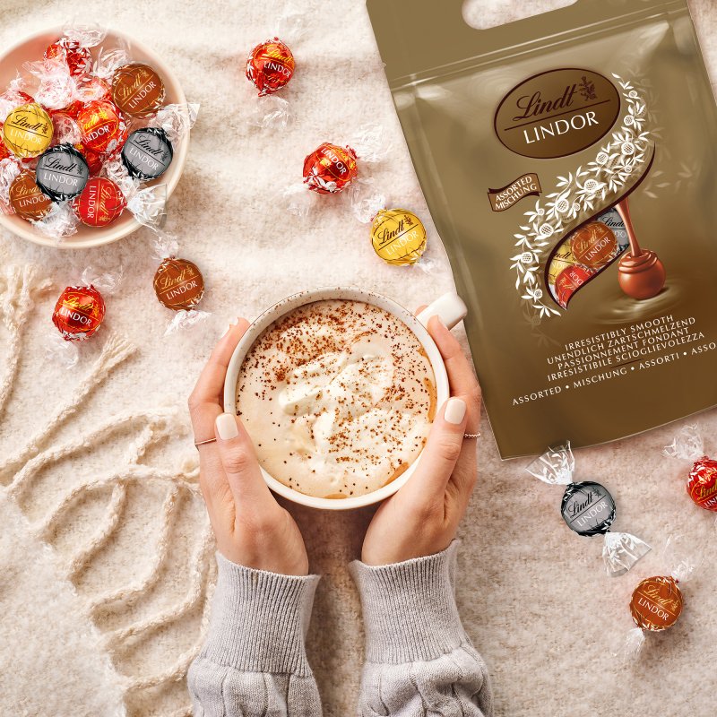 Lindor assortis Lindt - Sachet de 1 kg - 80 pièces