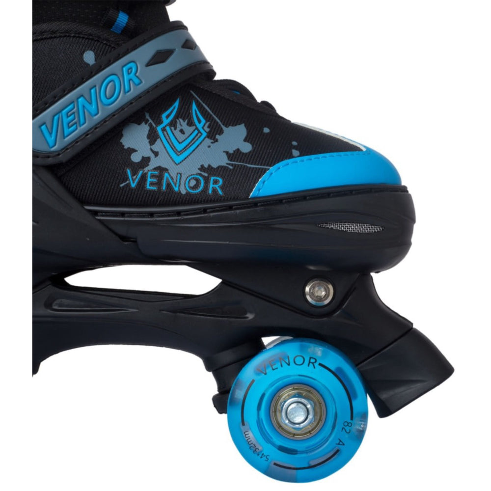 Køb VENOR Black/Blue Ignite LED Side-By-Side Rulleskøjter