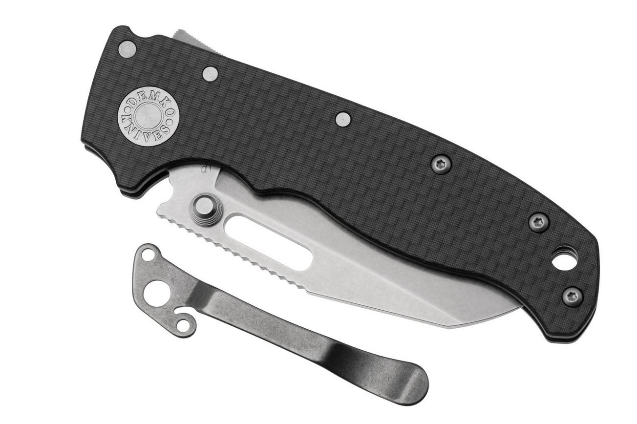 Demko Knives AD20.5 Shark-Lock CPM 20CV Shark Foot AD205-20CV-CARBON-SF Carbon Fiber, zakmes