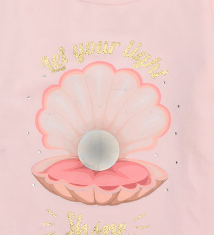Hust and Claire T-Shirt - Alma - Rose Strand m. Glitter