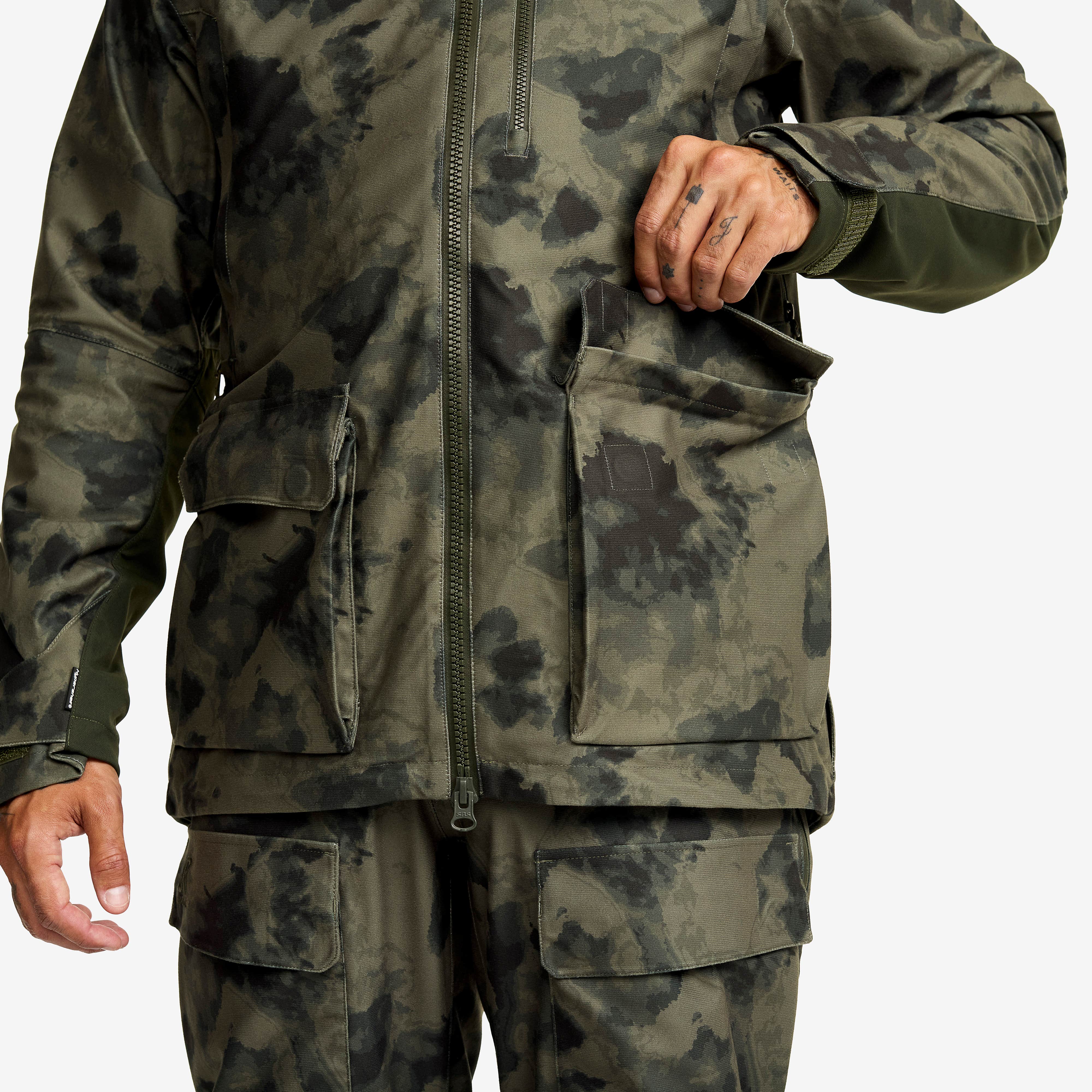 Trace Silent Pro 2L Jacket Herre Camo Deep Depths