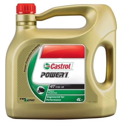 Huile moteur Castrol POWER 1 4T 15W50 4 LITRES Universel