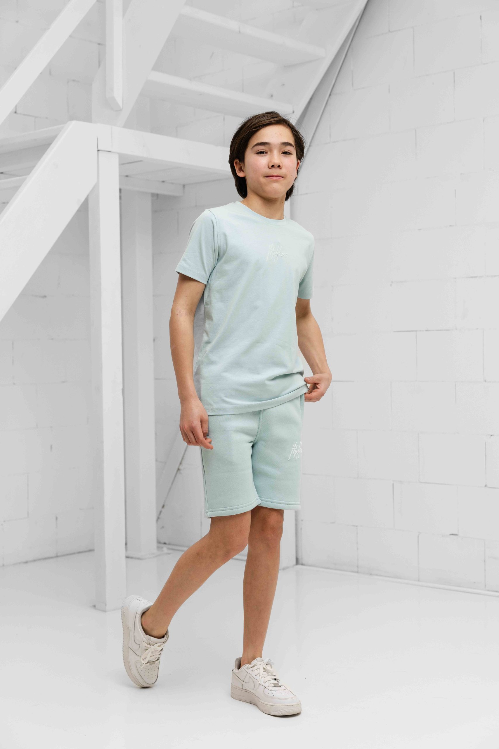 Malelions Striped Signature Zomerset Kids Blauw