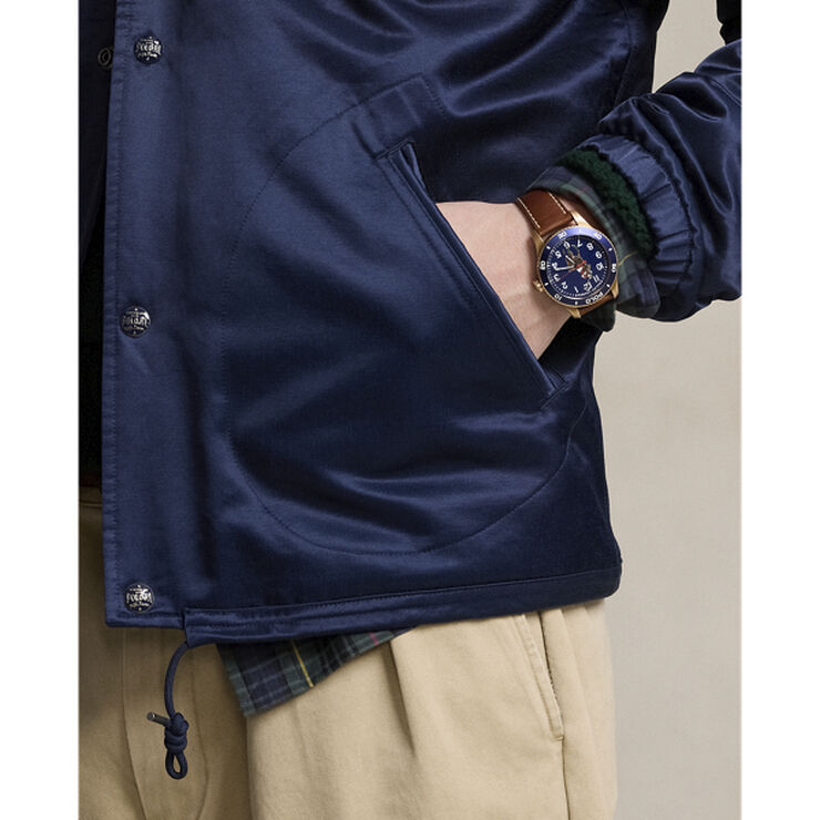 Polo Ralph Lauren TAKIHYO SATIN-VINTAGE COACH'S JKT Blå