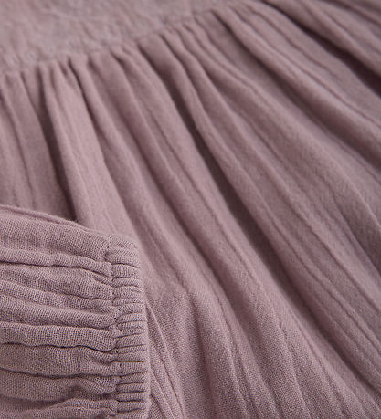 Minymo Kleid - Elderberry m. Strickerei