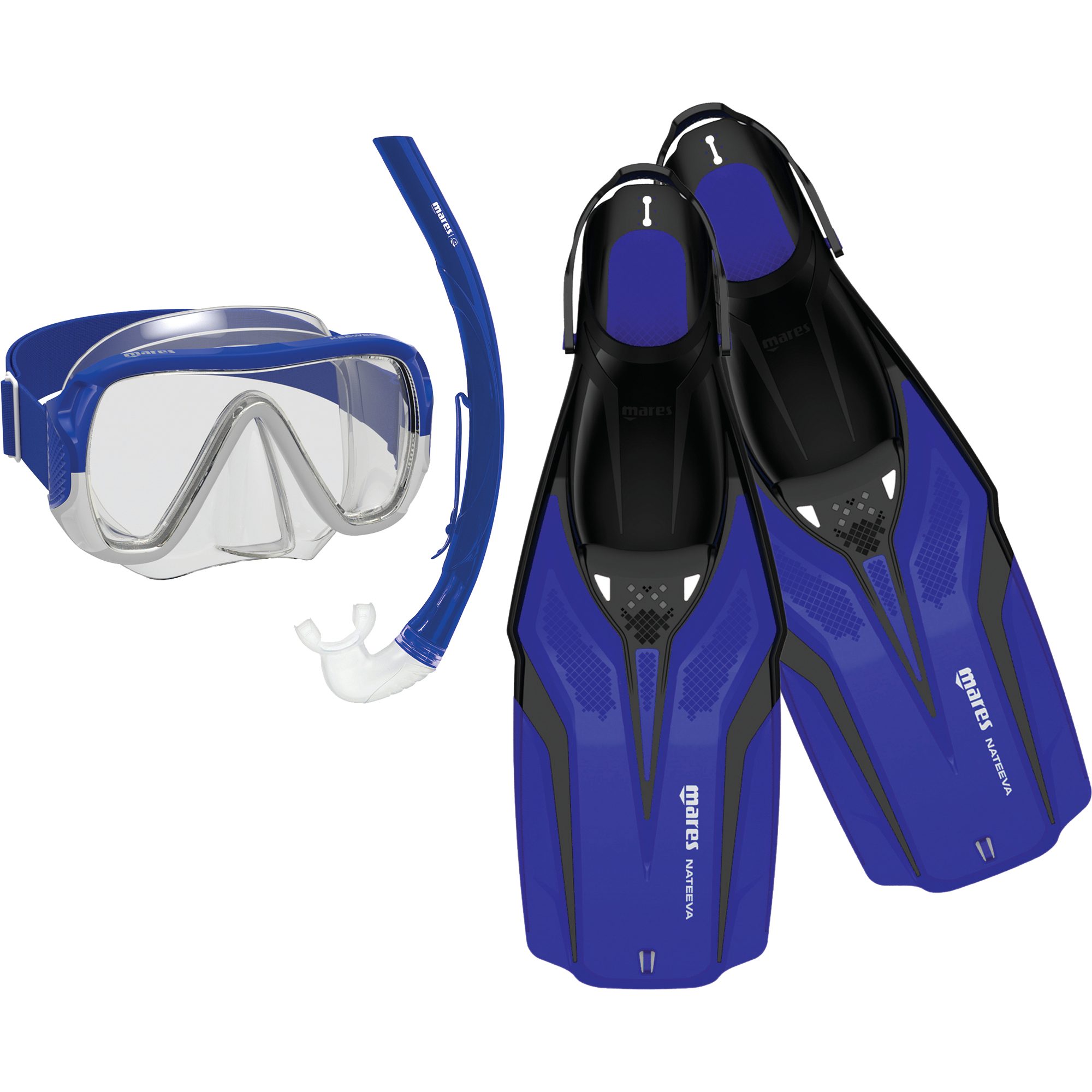 Mares Nateeva Keewee Schnorchelset blau
