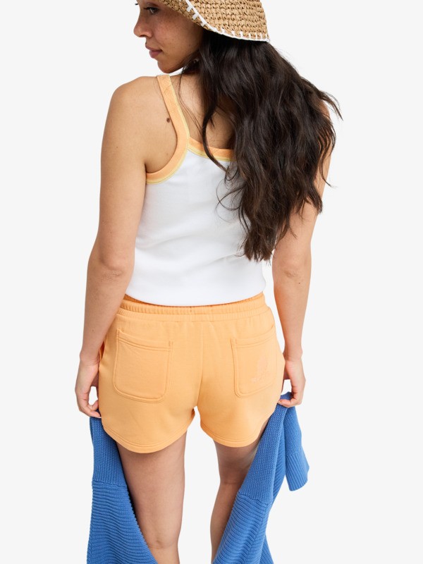 Surfing By Moonlight Short en molleton Orange Femme