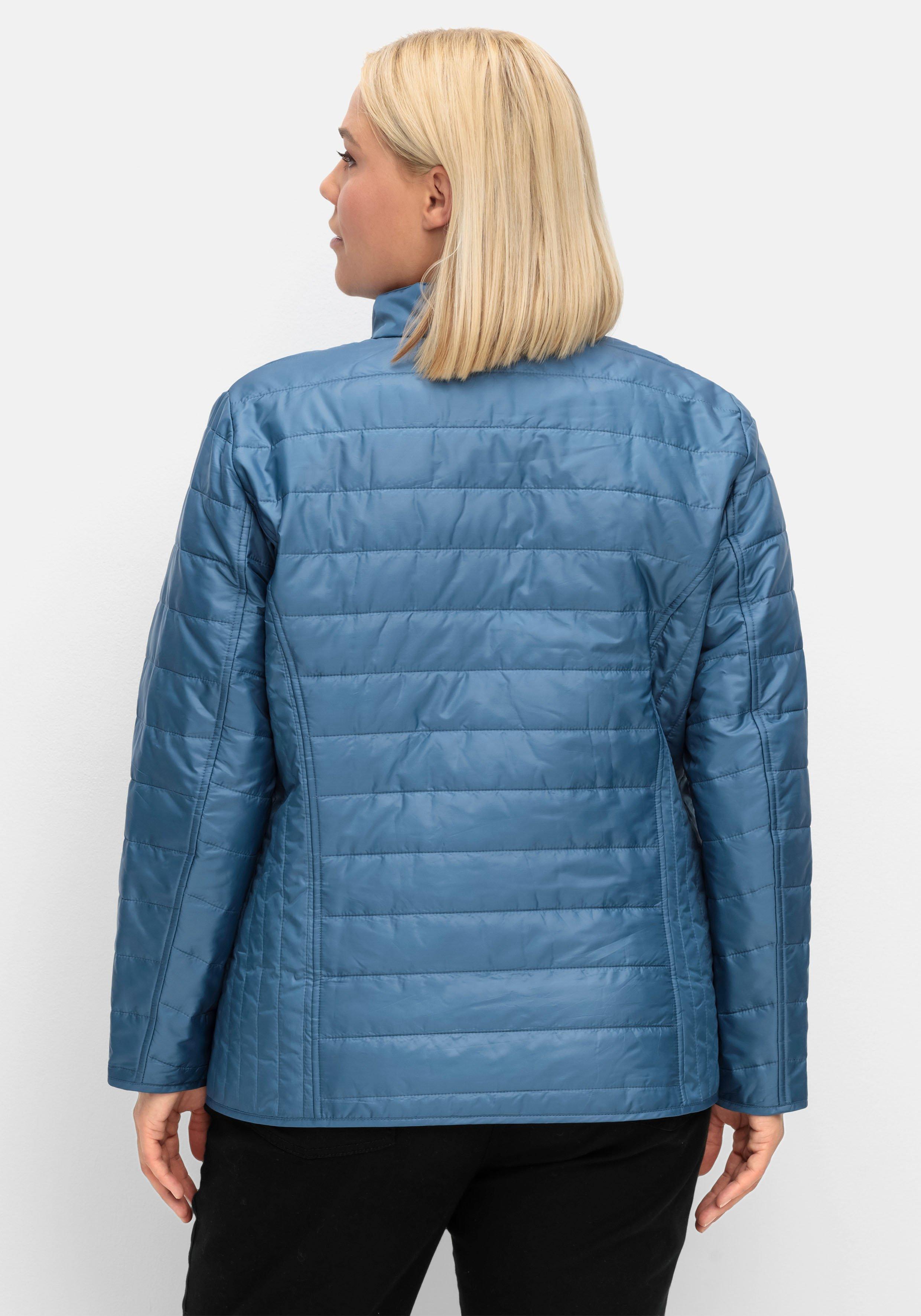 Leicht wattierte Steppjacke mit Stehkragen