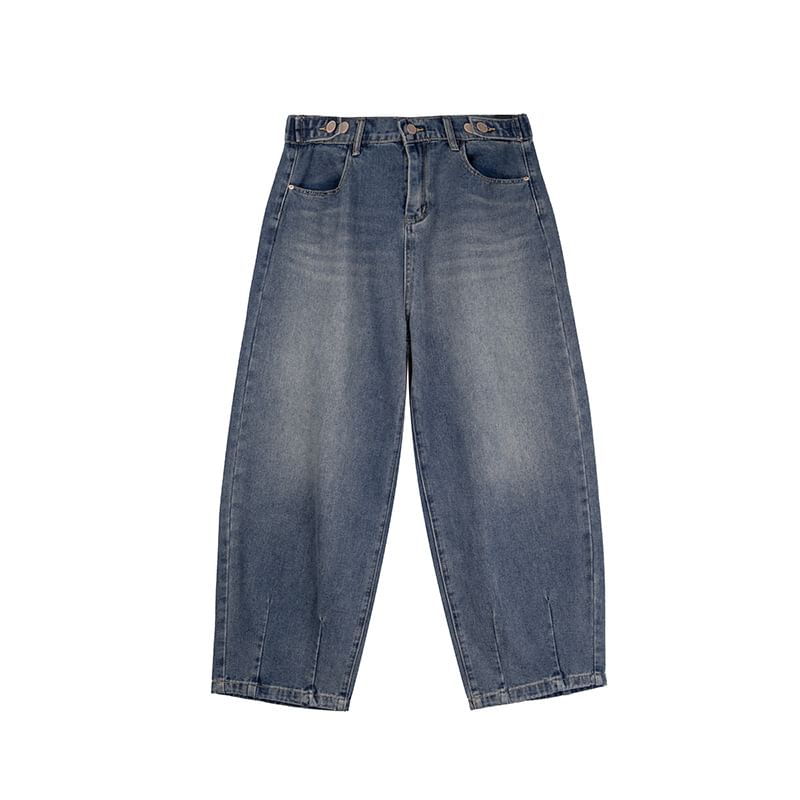 Ashteroid - High Waist Washed Harem Jeans