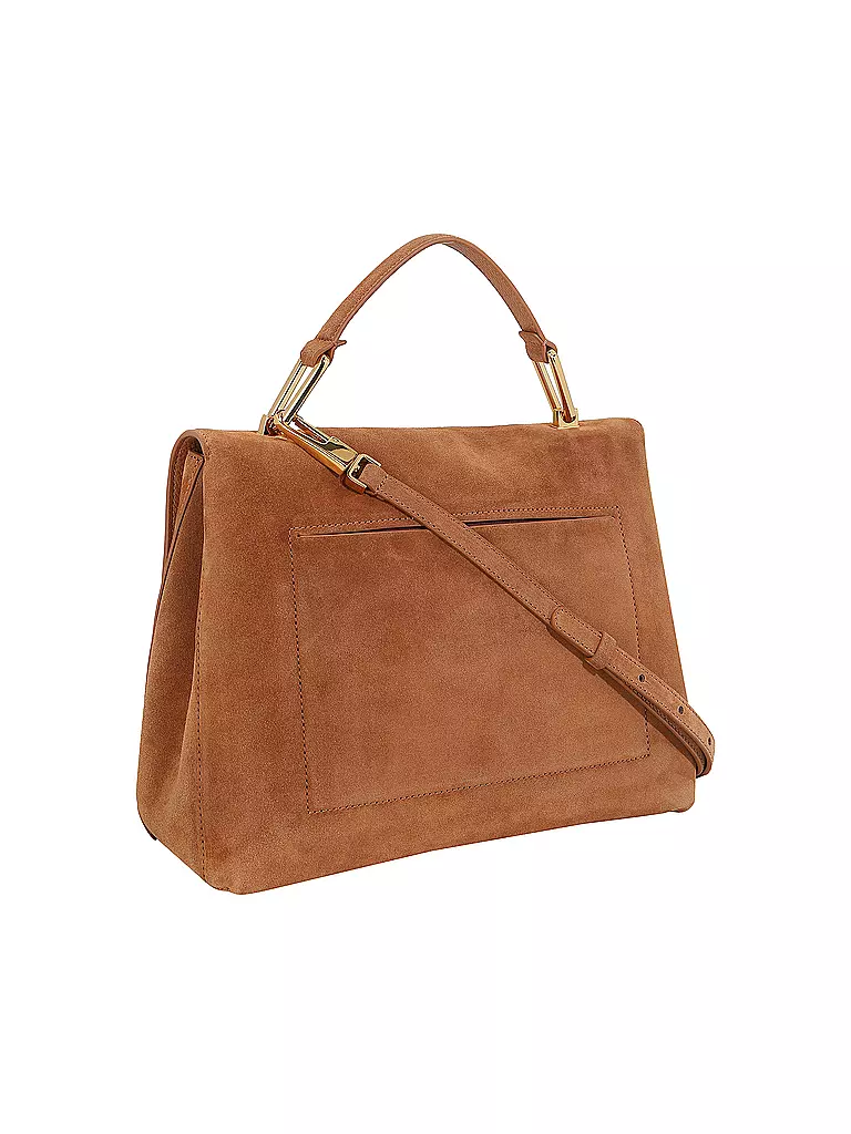 COCCINELLE Ledertasche - Henkeltasche LIYA  SUEDE camel