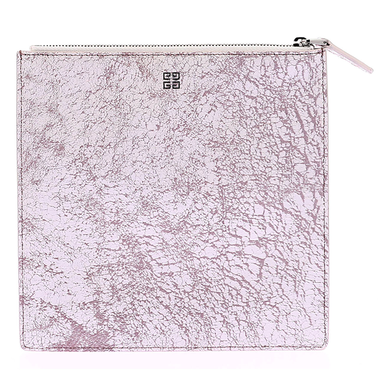 Givenchy Pochette en Cuir effet craquelé rose - Neuf sans étiquette - 19x19 cm