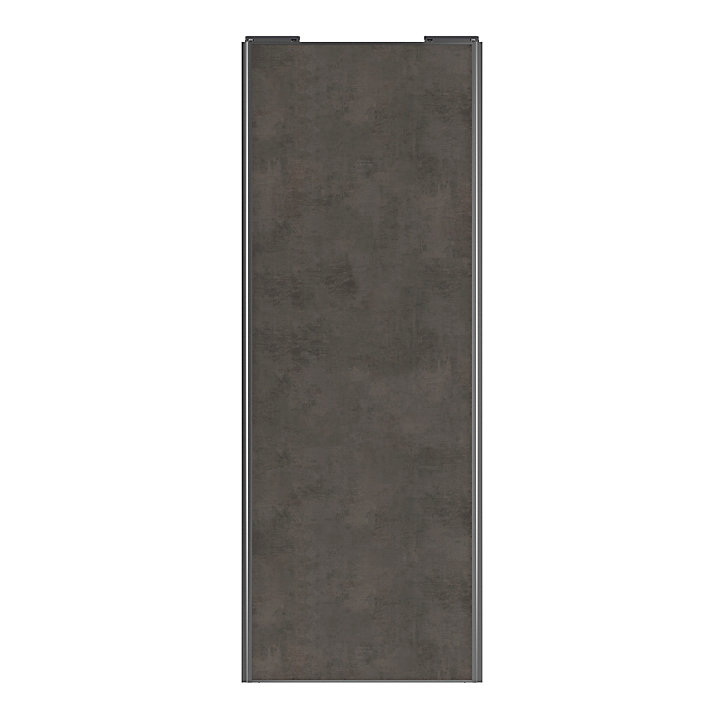 Porte de placard coulissante gris antique profil gris GoodHome Arius H. 248,5 x L. 92.2 cm + amortisseurs