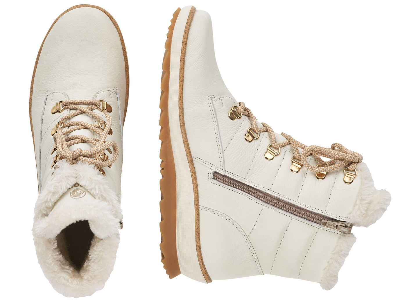 Remonte Schnür-Stiefelette mit Plüschkragen