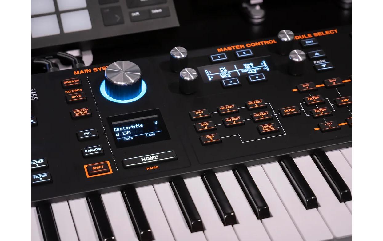 HYDRASYNTH Explorer<br>Halbgewichtetes Keyboard