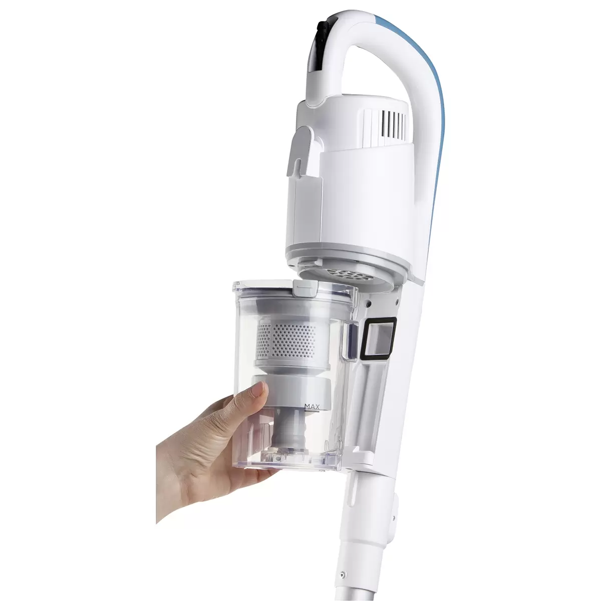 Stielstaubsauger DO237SV Domo türkis,weiss