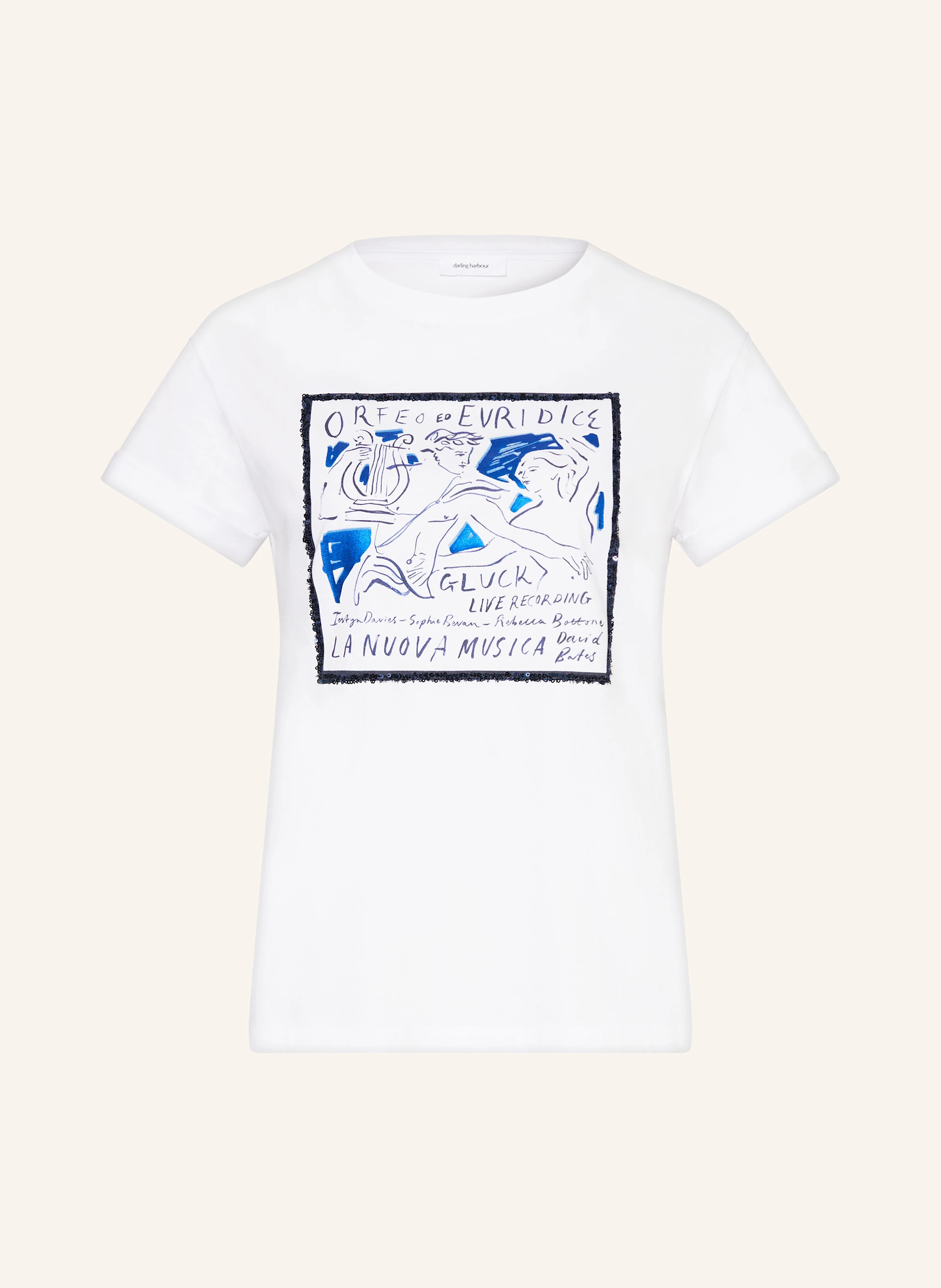 darling harbour T-Shirt mit Pailletten