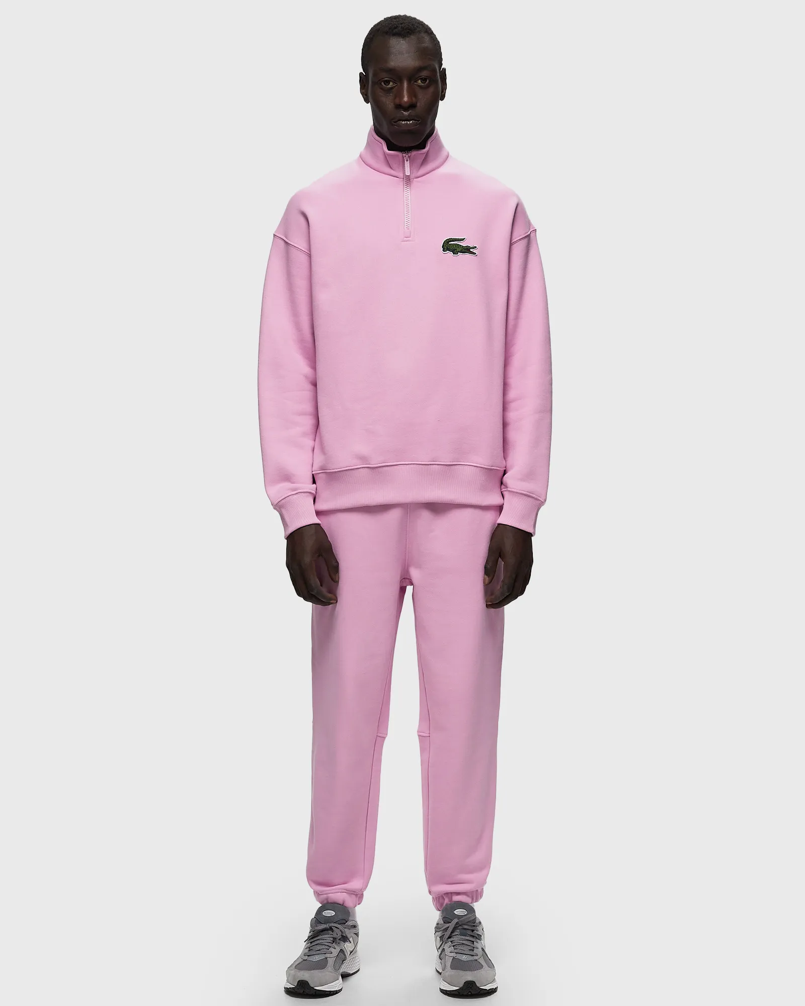 Lacoste HIGH-NECK ORGANIC COTTON ZIP-UP SWEATSHIRT