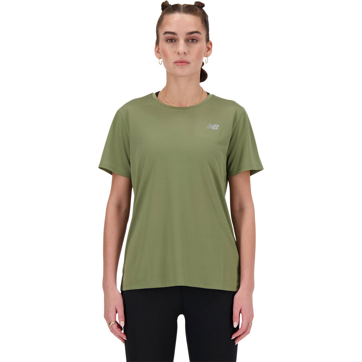 New Balance Small Logo Løbe T-shirt Dame