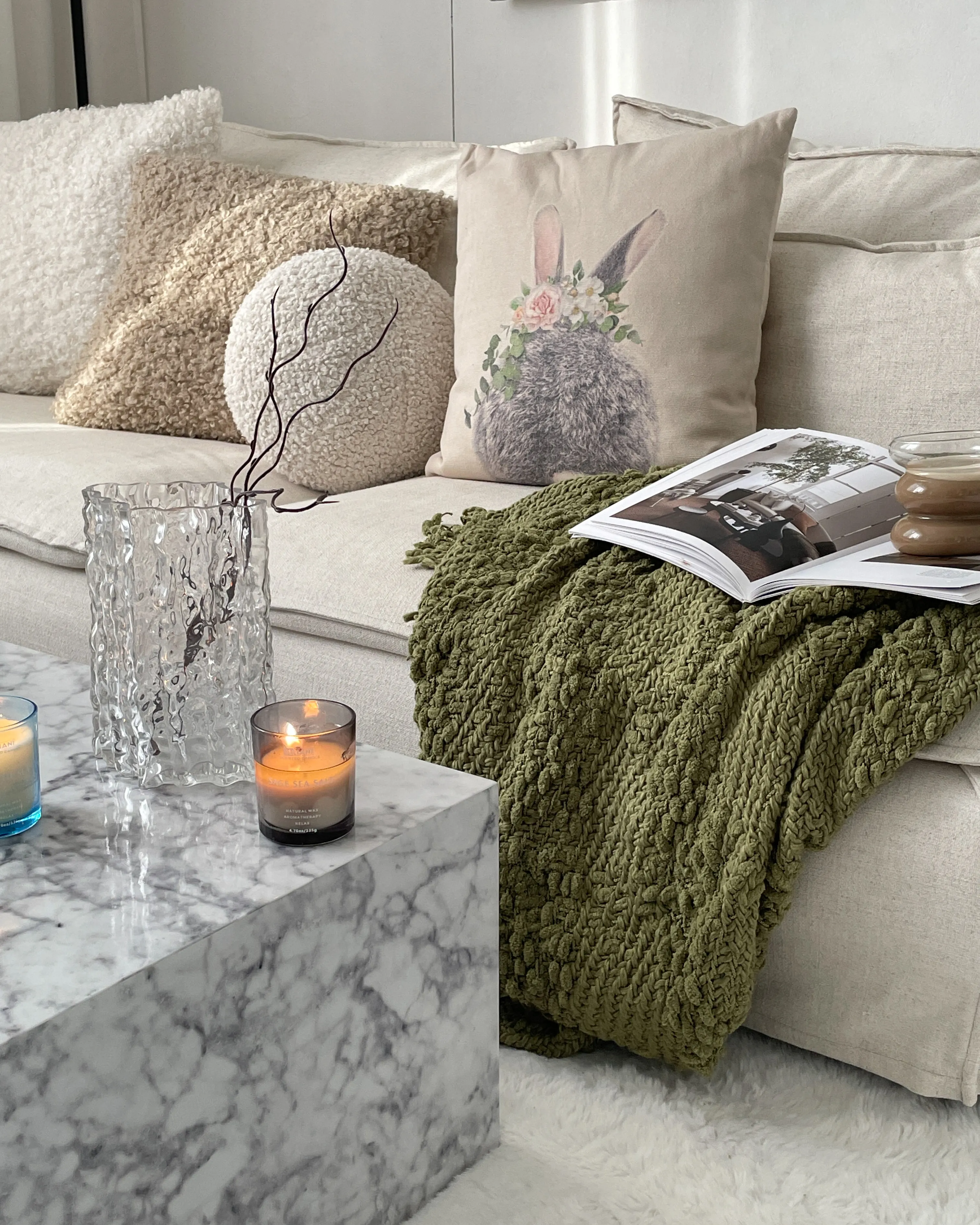 Set van 3 geurkaarsen SHEER JOY Soja wax Frisse geurnoten
