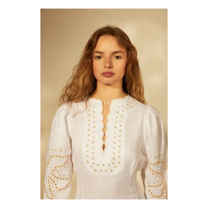 Tressé Robe Romy Lin | Blanc cassé