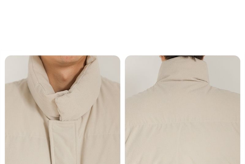 Remeefa - Puffervest met opstaande kraag en rits