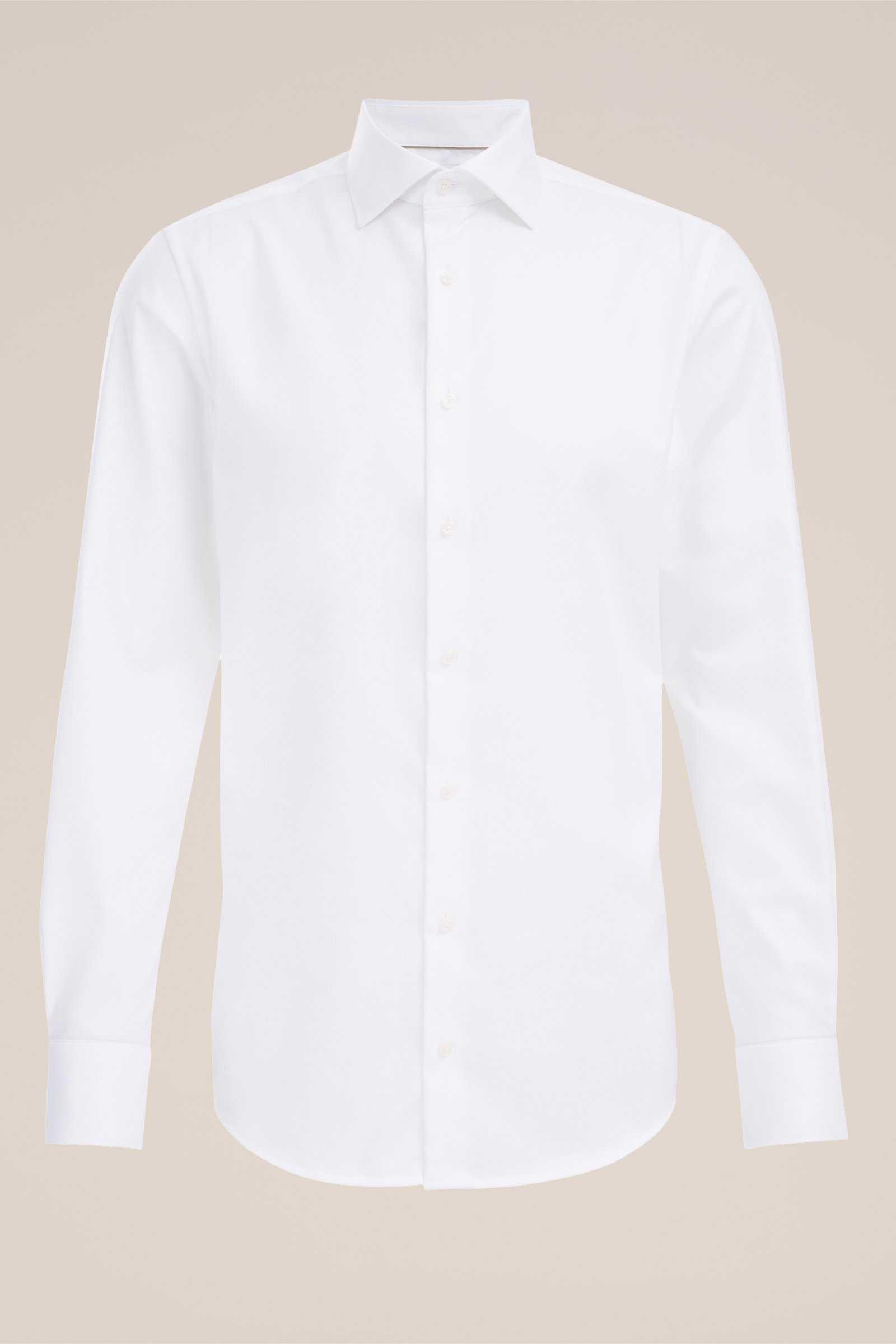 premium katoenen geweven overhemd WE Fashion Wit