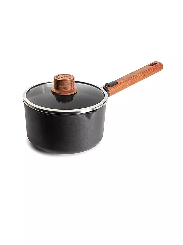 WOLL Stieltopf mit Holzgriff 18cm ECO-LOGIC Antihaft schwarz