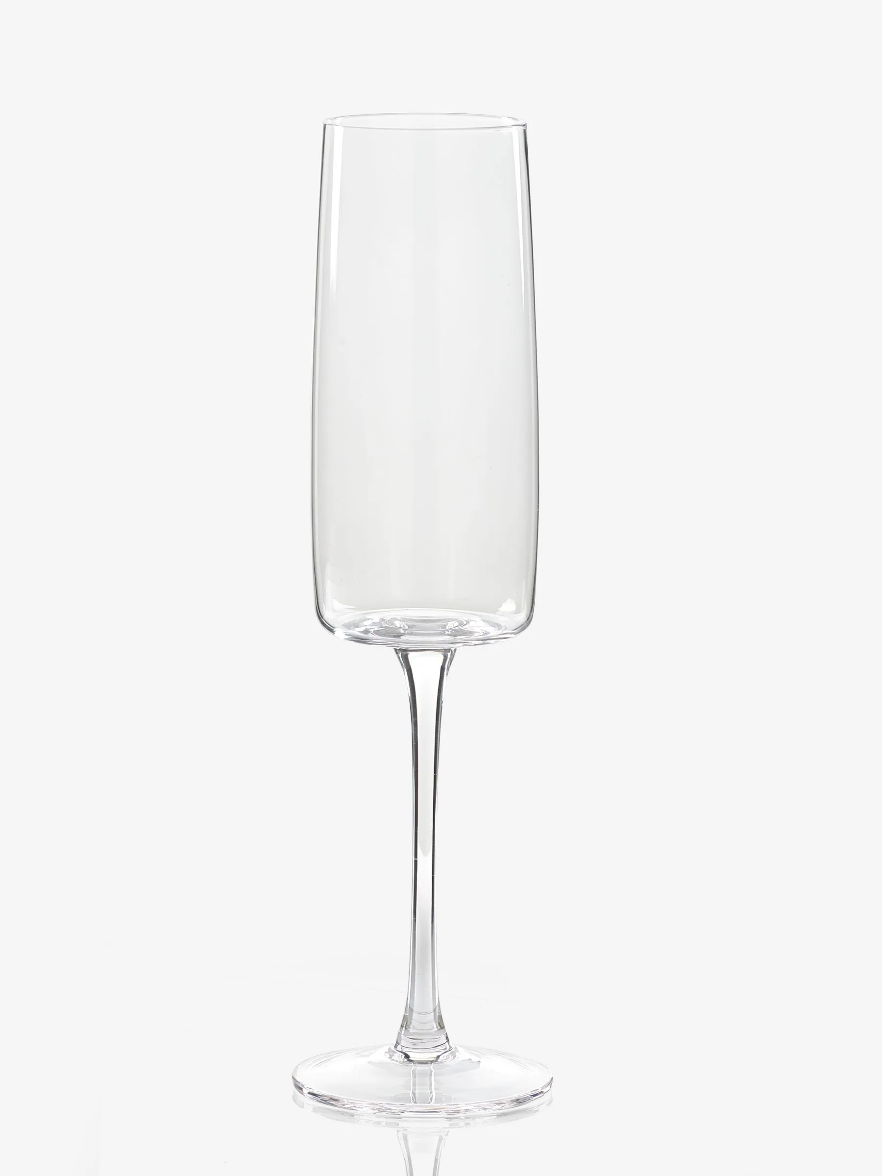 Set van 4 hoekige champagneflûtes