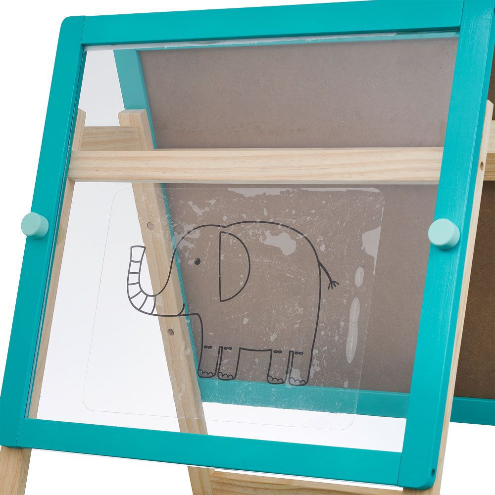 Tableau double face noir transparent en bois certifié FSC®