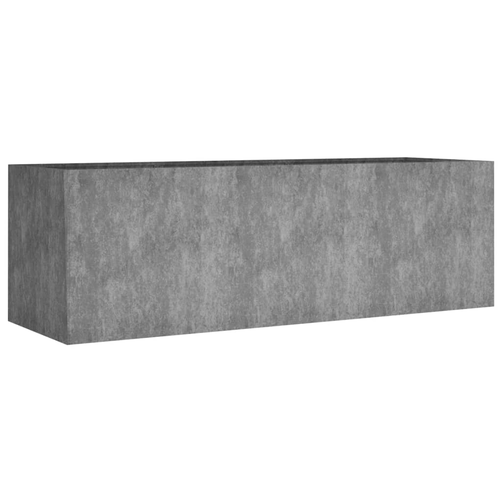 Vaso de aço Corten vidaXL, 120x40x40 cm
