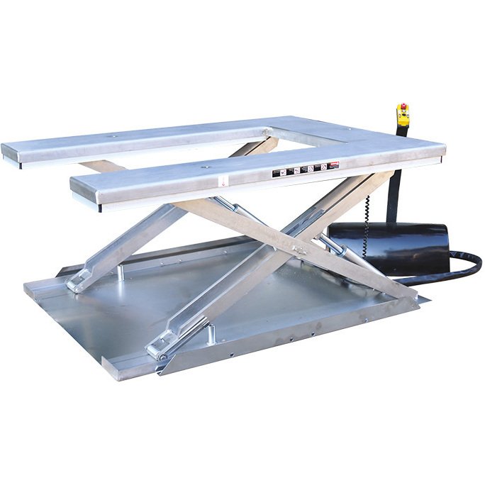 Table élévatrice électrique inox plateau en U 600 kg