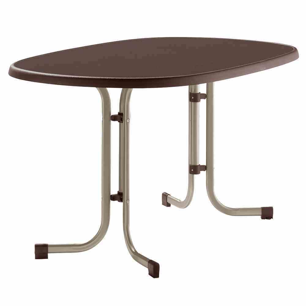 Klapptisch BOULEVARD - champagner - Stahl - 140x90 cm