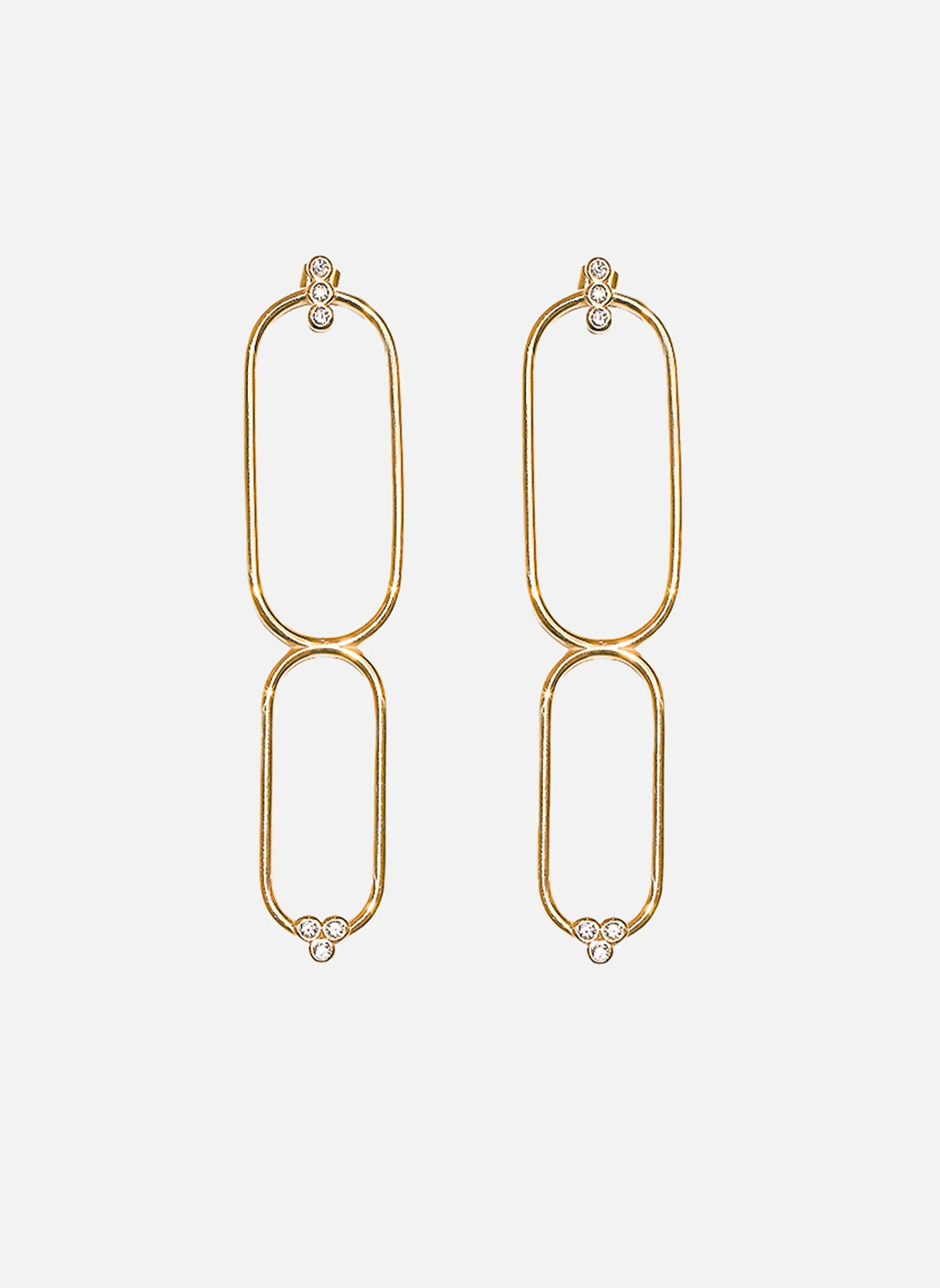 PROMETHEE - Boucles d'oreilles pendantes promethee | Blanc