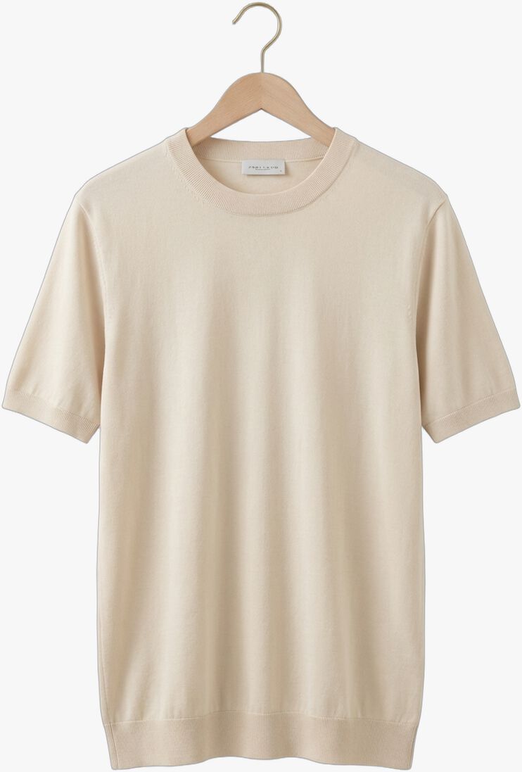 ecru profuomo t-shirt t-shirt crew neck ss aero ease