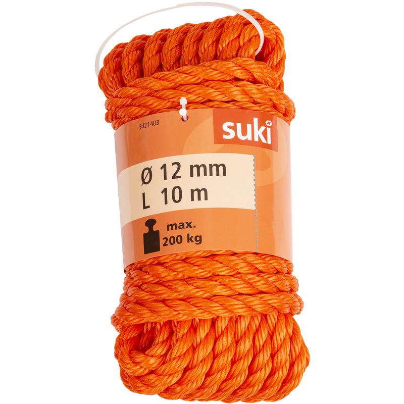 Koord gedraaid Oranje 12mm