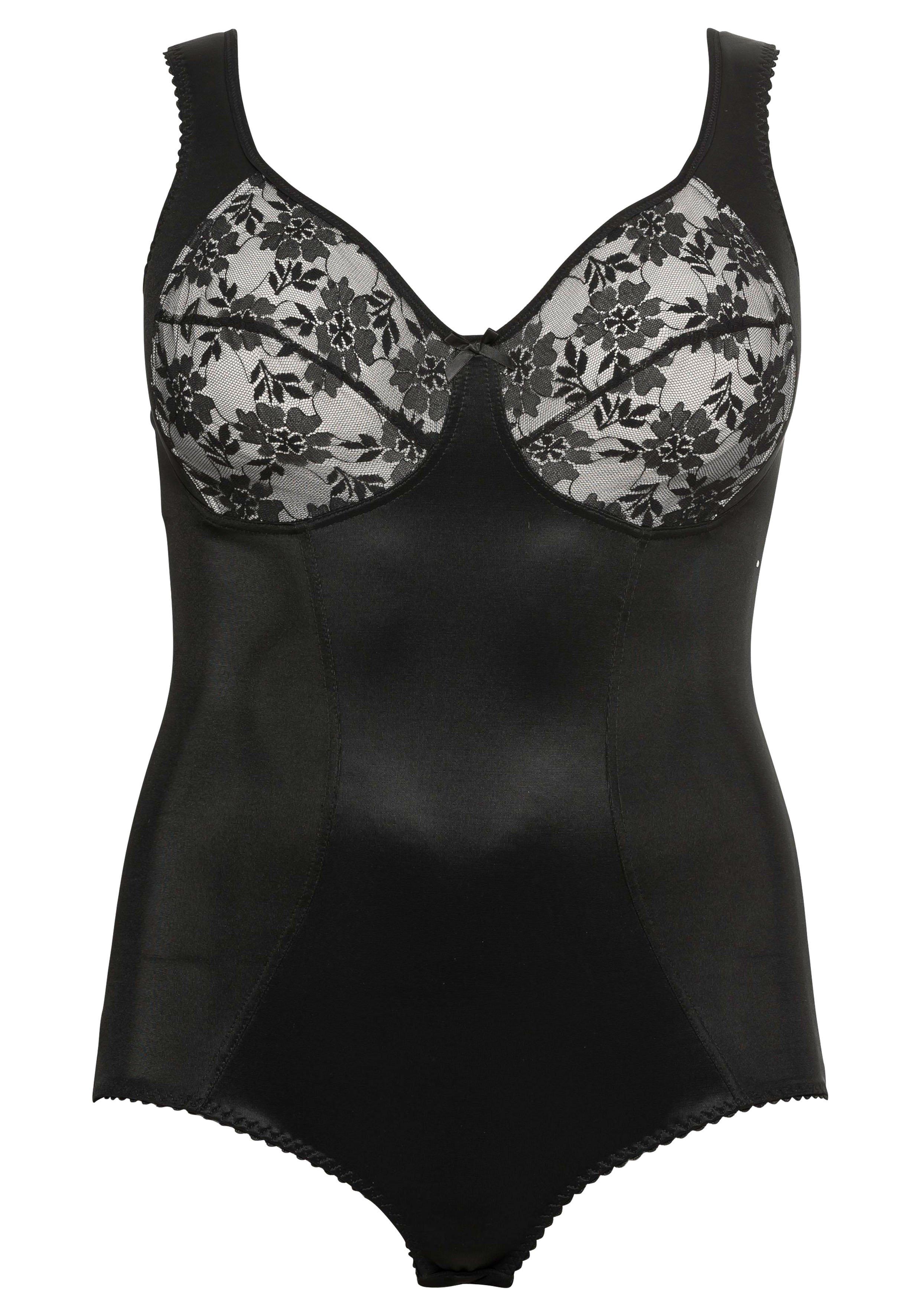 Body mit Shape-Effekt, Cups aus floraler Spitze