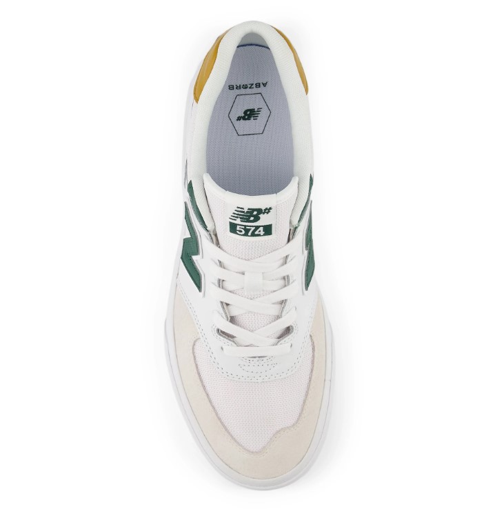 New Balance Numeric Numeric 574 Vulc White Nightwatch Green 12 US / 46.5 EU