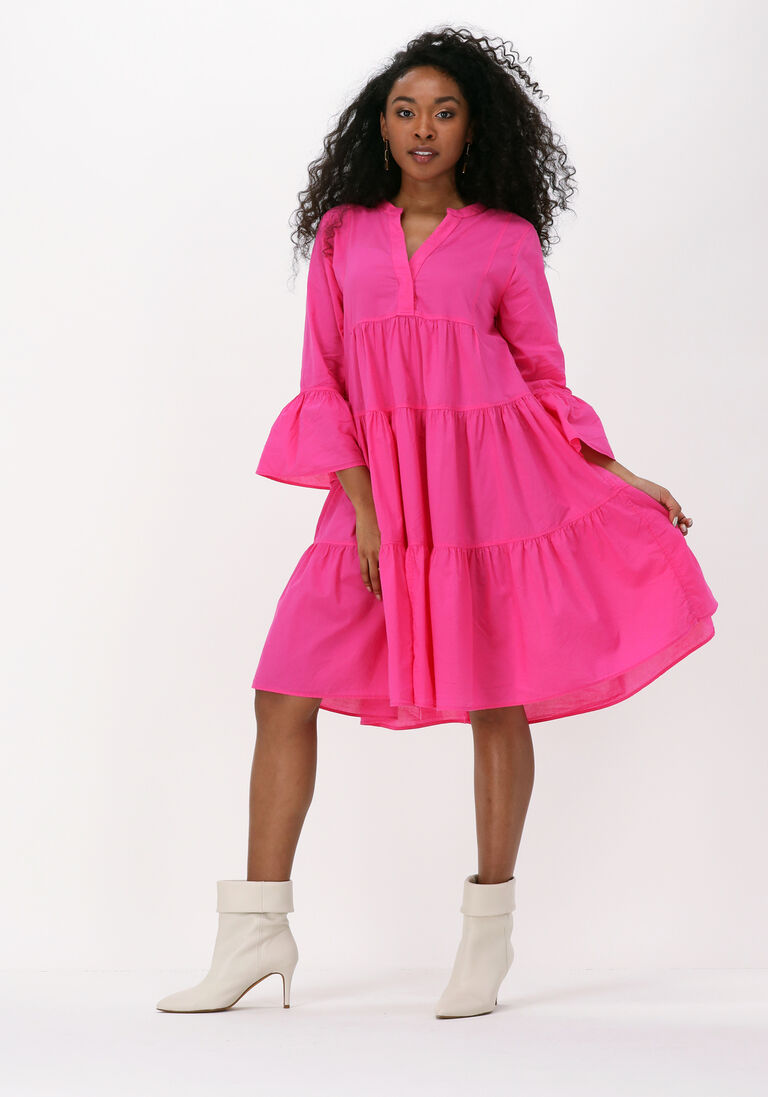 DEVOTION fuchsia devotion mini jurk dilos