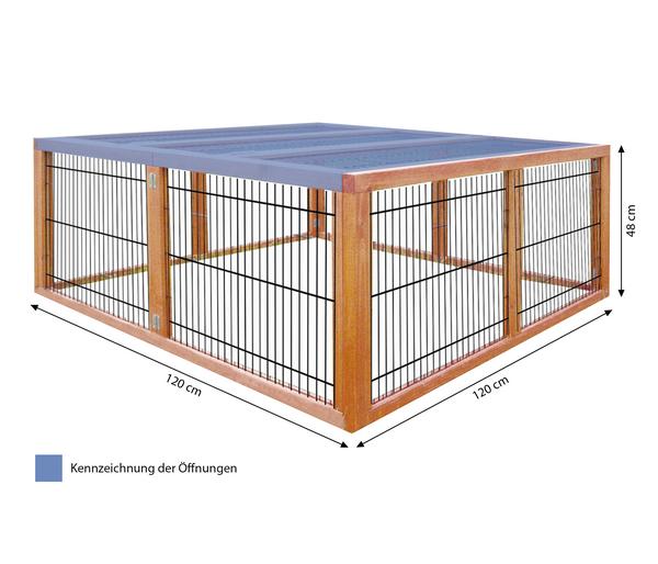 Elmato® Freilaufgehege Deluxe, ca.