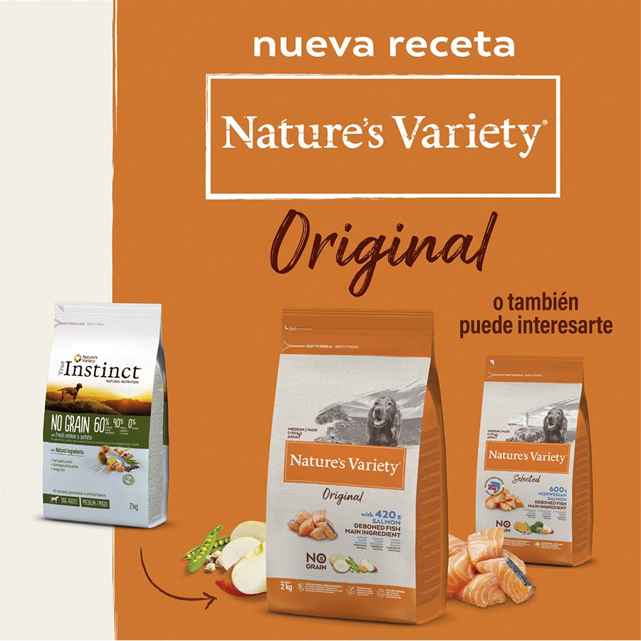 Nature's Variety Original Adulto Médio Salmão pienso para perros
