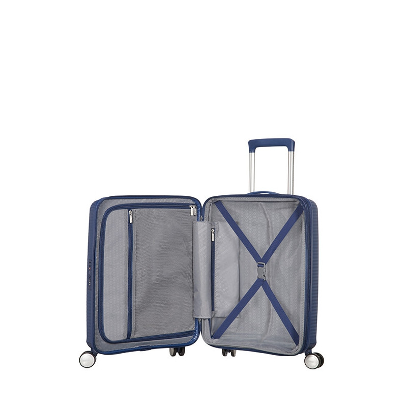 Valise cabine rigide Soundbox Extensible 55 cm Navy