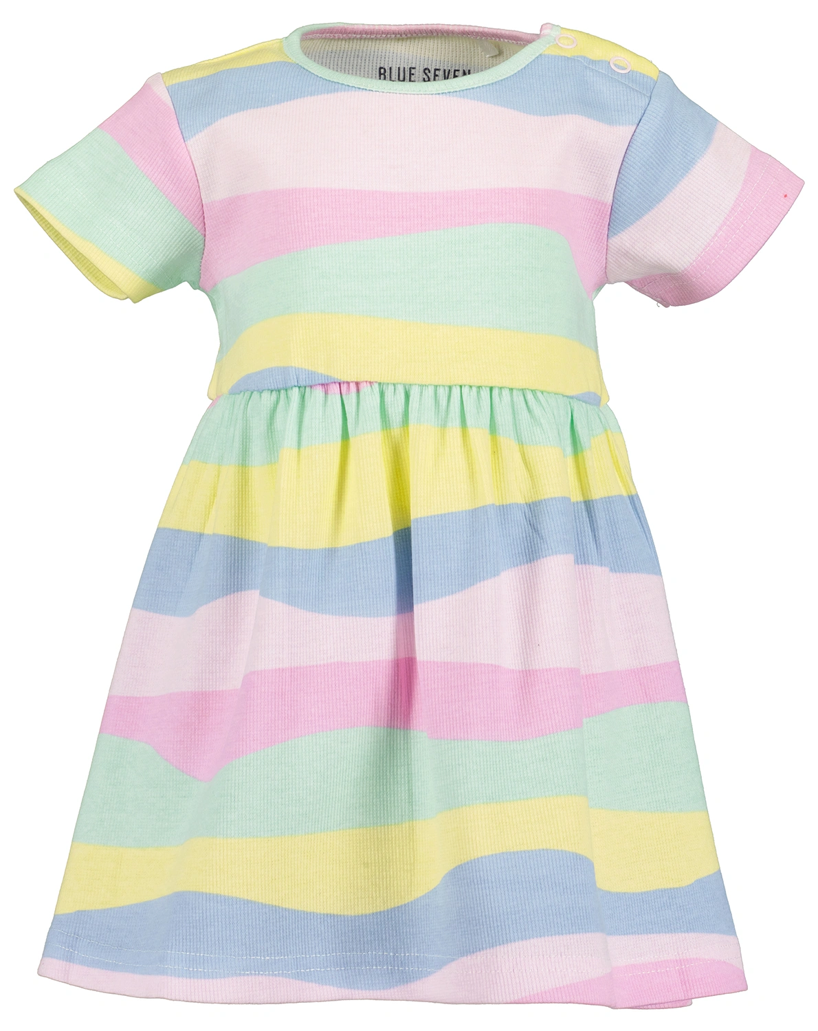 Kurzarm-Kleid PASTEL WAVES in bunt