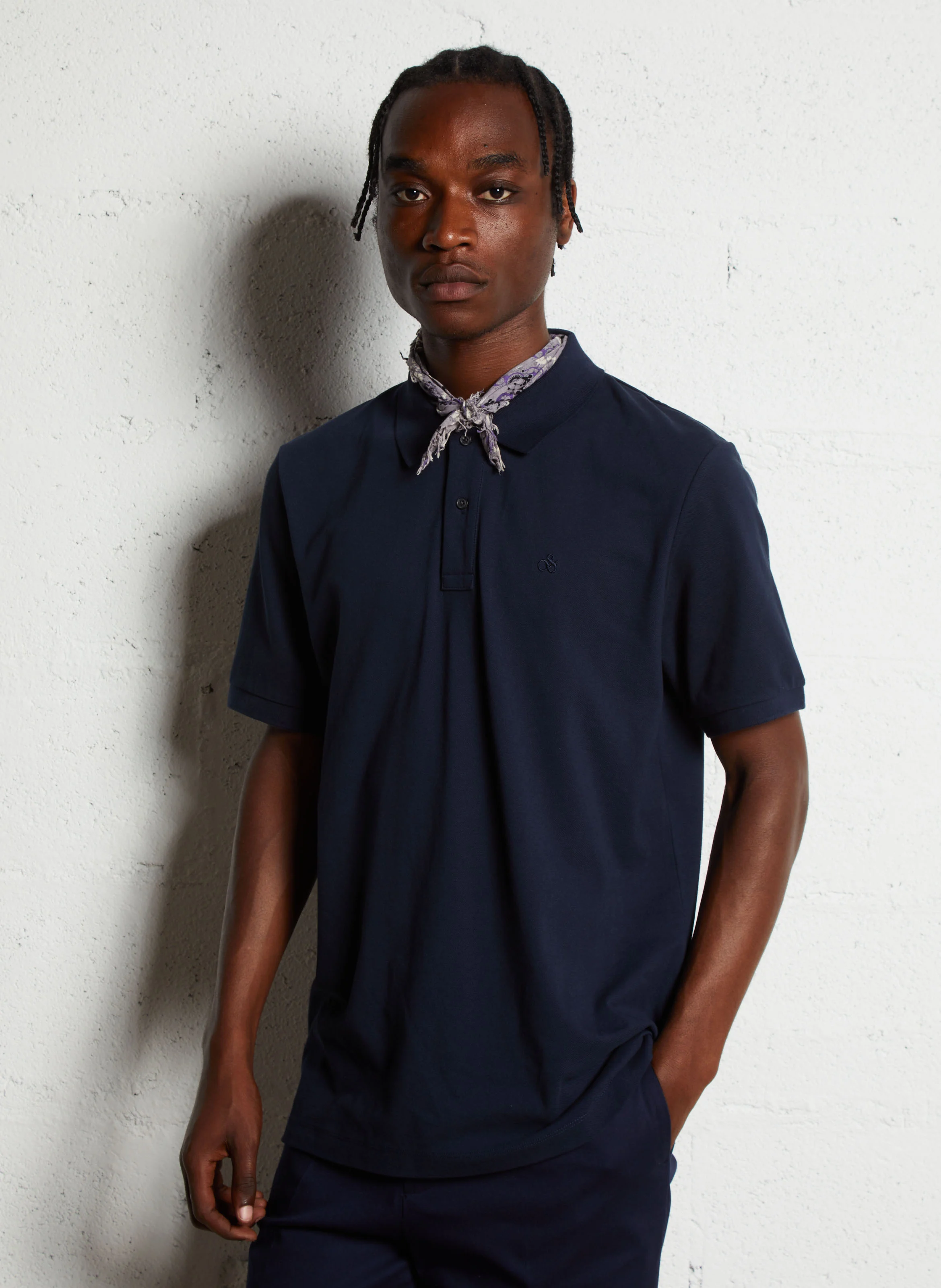 Polo regular-fit en coton | Bleu