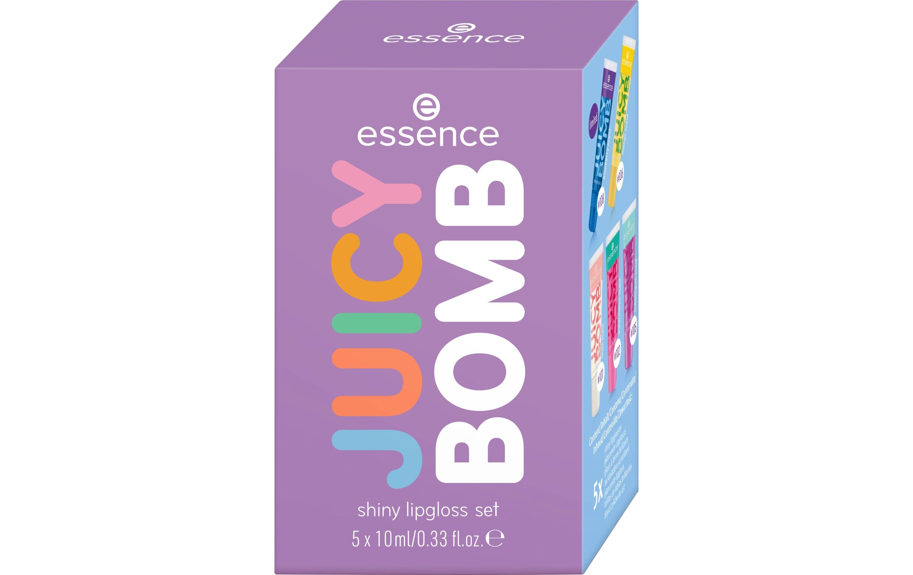 Geschenkset Lip Oil Juicy BombLipgloss Set mit fünf verschiedenen Düften für ultra-glänzende Lippen