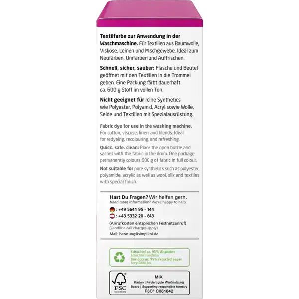 Textilfarbe Intensiv Pink-Berry
